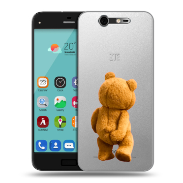 Силиконовый чехол на ZTE Blade S7 с принтом Медведь Силиконовый чехол на ZTE Blade S7 с принтом Медведь