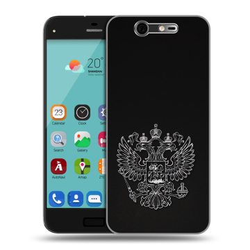Силиконовый чехол на ZTE Blade S7 с принтом Герб России Силиконовый чехол на ZTE Blade S7 с принтом Герб России