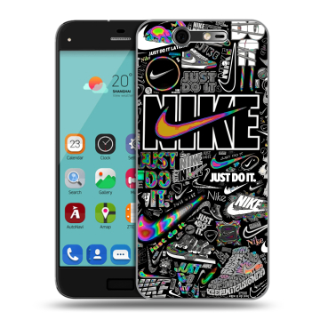 Силиконовый чехол на ZTE Blade S7 с принтом Найк Силиконовый чехол на ZTE Blade S7 с принтом Найк
