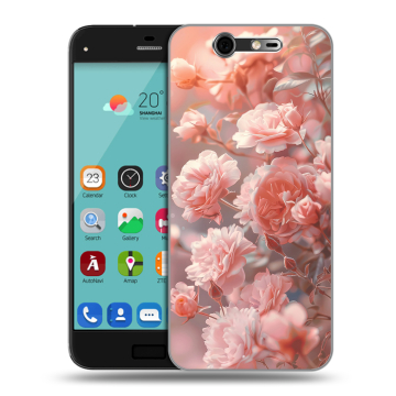 Силиконовый чехол на ZTE Blade S7 с принтом Розовые розы Силиконовый чехол на ZTE Blade S7 с принтом Розовые розы