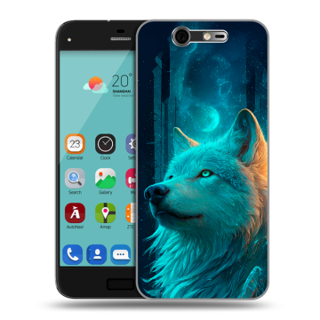 Силиконовый чехол на ZTE Blade S7 с принтом бабочки саккура