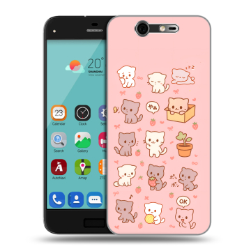 Силиконовый чехол на ZTE Blade S7 с принтом Hello Kitty Хелоу Кити
