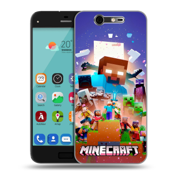 Силиконовый чехол на ZTE Blade S7 с принтом Майнкрафт Minecraft Силиконовый чехол на ZTE Blade S7 с принтом Майнкрафт Minecraft