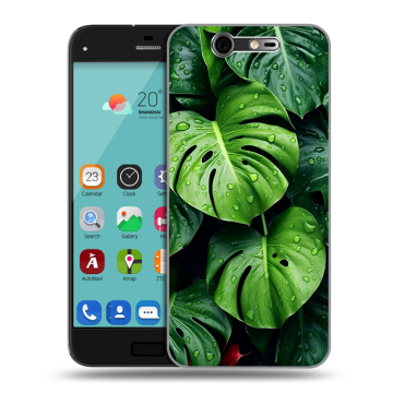 Силиконовый чехол на ZTE Blade S7 с принтом Листья Силиконовый чехол на ZTE Blade S7 с принтом Листья