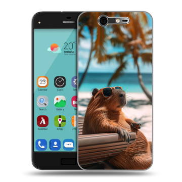 Силиконовый чехол на ZTE Blade S7 с принтом Капибара Силиконовый чехол на ZTE Blade S7 с принтом Капибара