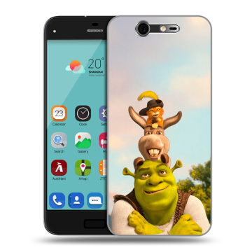 Силиконовый чехол на ZTE Blade S7 с принтом Шрек Shrek