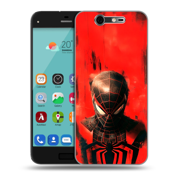 Силиконовый чехол на ZTE Blade S7 с принтом человек паук spiderman Силиконовый чехол на ZTE Blade S7 с принтом человек паук spiderman