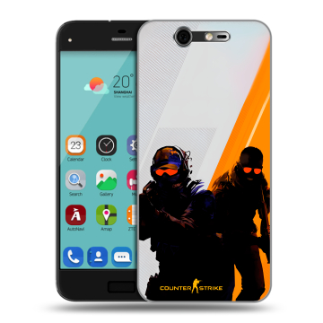 Силиконовый чехол на ZTE Blade S7 с принтом Контер страйк Counter strike