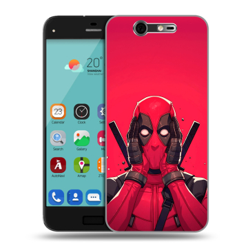 Силиконовый чехол на ZTE Blade S7 с принтом Дедпул Deadpool