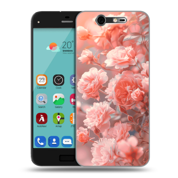 Силиконовый чехол на ZTE Blade S7 с принтом Розы цветы Силиконовый чехол на ZTE Blade S7 с принтом Розы цветы