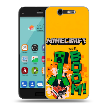 Силиконовый чехол на ZTE Blade S7 с принтом Майнкрафт Minecraft Силиконовый чехол на ZTE Blade S7 с принтом Майнкрафт Minecraft
