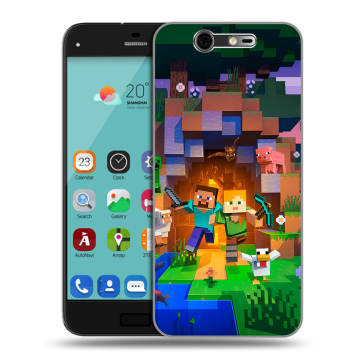Силиконовый чехол на ZTE Blade S7 с принтом Майнкрафт Minecraft Силиконовый чехол на ZTE Blade S7 с принтом Майнкрафт Minecraft
