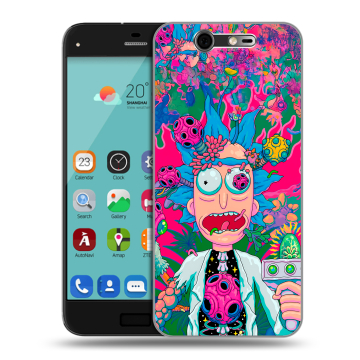 Силиконовый чехол на ZTE Blade S7 с принтом Рик и Морти Rick Morty Силиконовый чехол на ZTE Blade S7 с принтом Рик и Морти Rick Morty