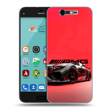 Силиконовый чехол на ZTE Blade S7 с принтом Мерседес Mercedes AMG