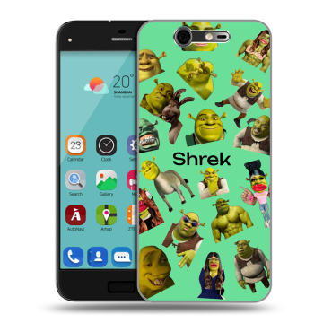 Силиконовый чехол на ZTE Blade S7 с принтом Шрек Shrek