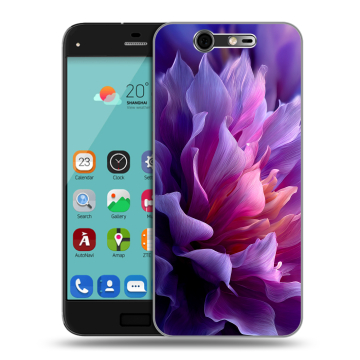 Силиконовый чехол на ZTE Blade S7 с принтом женский цветы