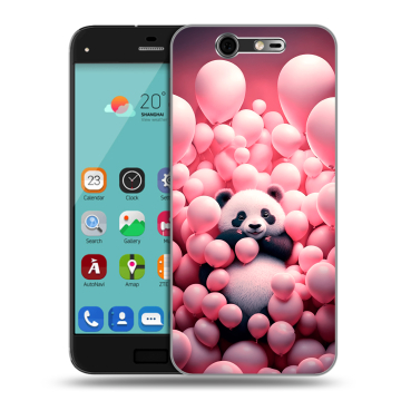 Силиконовый чехол на ZTE Blade S7 с принтом Панда