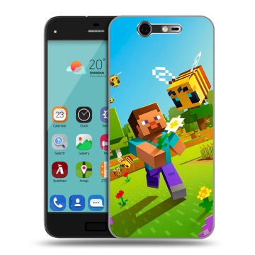 Силиконовый чехол на ZTE Blade S7 с принтом Майнкрафт Minecraft Силиконовый чехол на ZTE Blade S7 с принтом Майнкрафт Minecraft
