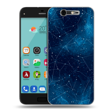 Силиконовый чехол на ZTE Blade S7 с принтом Космос звезды