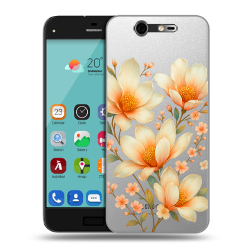 Силиконовый чехол на ZTE Blade S7 с принтом Цветы