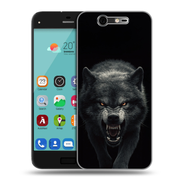 Силиконовый чехол на ZTE Blade S7 с принтом Волк Силиконовый чехол на ZTE Blade S7 с принтом Волк
