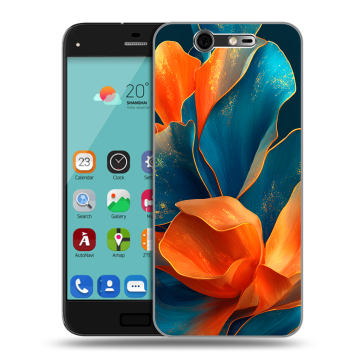 Силиконовый чехол на ZTE Blade S7 с принтом Цветы