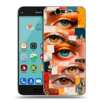 Силиконовый чехол на ZTE Blade S7 с принтом Модный принт