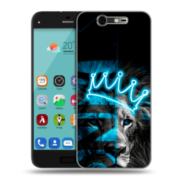 Силиконовый чехол на ZTE Blade S7 с принтом Король лев
