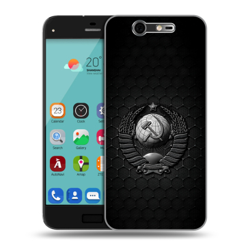 Силиконовый чехол на ZTE Blade S7 с принтом Герб Флаг СССР Силиконовый чехол на ZTE Blade S7 с принтом Герб Флаг СССР