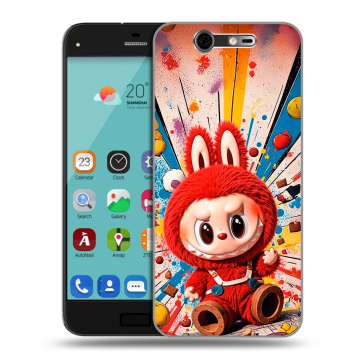 Силиконовый чехол на ZTE Blade S7 с принтом Labubu Лабубу Силиконовый чехол на ZTE Blade S7 с принтом Labubu Лабубу