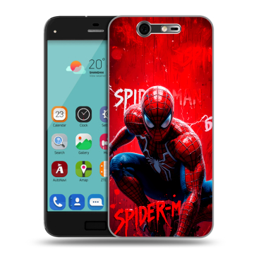Силиконовый чехол на ZTE Blade S7 с принтом Spiderman Человек паук Силиконовый чехол на ZTE Blade S7 с принтом Spiderman Человек паук