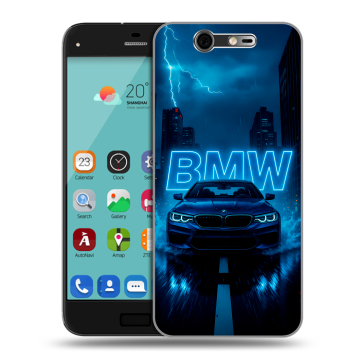 Силиконовый чехол на ZTE Blade S7 с принтом BMW БМВ