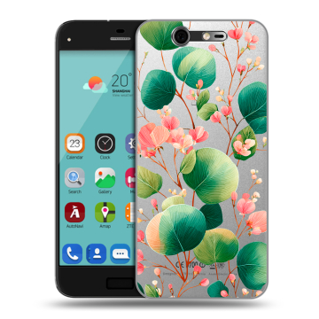 Силиконовый чехол на ZTE Blade S7 с принтом женский