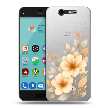Силиконовый чехол на ZTE Blade S7 с принтом для девушки