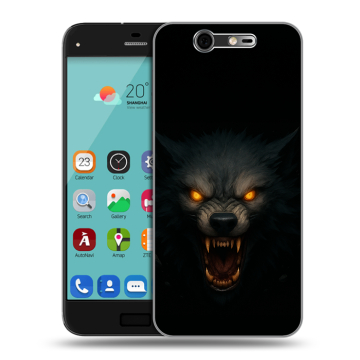 Силиконовый чехол на ZTE Blade S7 с принтом Волк