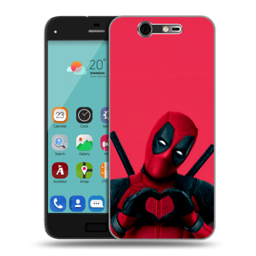Силиконовый чехол на ZTE Blade S7 с принтом Дедпул Deadpool