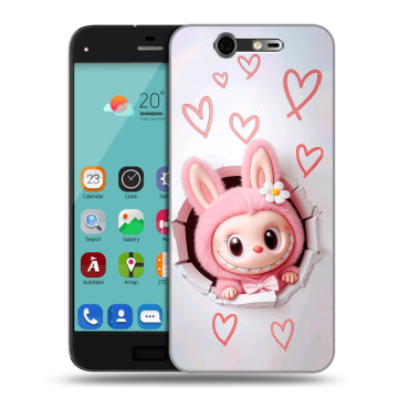 Силиконовый чехол на ZTE Blade S7 с принтом Labubu Лабубу Силиконовый чехол на ZTE Blade S7 с принтом Labubu Лабубу