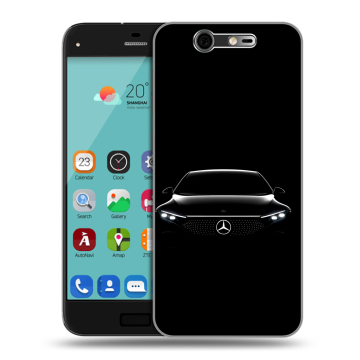 Силиконовый чехол на ZTE Blade S7 с принтом Mercedes Мерседес