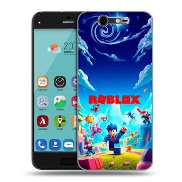 Силиконовый чехол на ZTE Blade S7 с принтом Roblox Роблокс