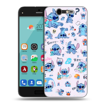 Силиконовый чехол на ZTE Blade S7 с принтом Лило и Стич Силиконовый чехол на ZTE Blade S7 с принтом Лило и Стич