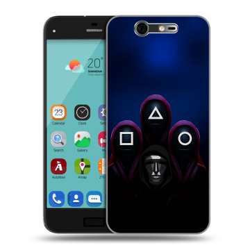 Силиконовый чехол на ZTE Blade S7 с принтом Игра Кальмара