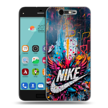 Силиконовый чехол на ZTE Blade S7 с принтом Nike Найк