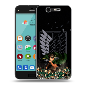 Силиконовый чехол на ZTE Blade S7 с принтом Атака титанов Силиконовый чехол на ZTE Blade S7 с принтом Атака титанов