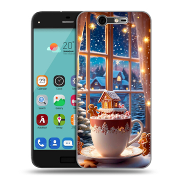 Силиконовый чехол на ZTE Blade S7 с принтом Новый год
