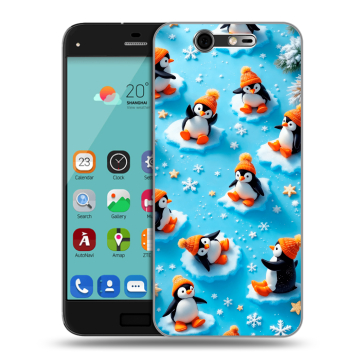 Силиконовый чехол на ZTE Blade S7 с принтом Новый год