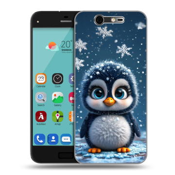 Силиконовый чехол на ZTE Blade S7 с принтом Новый год