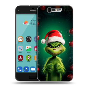 Силиконовый чехол на ZTE Blade S7 с принтом Гринч Новый год Рождество