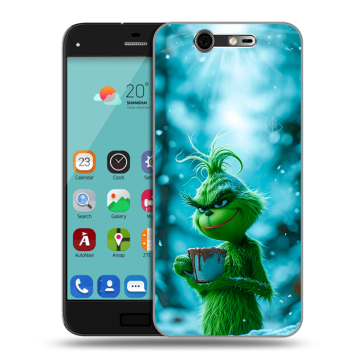 Силиконовый чехол на ZTE Blade S7 с принтом Новый год гринч