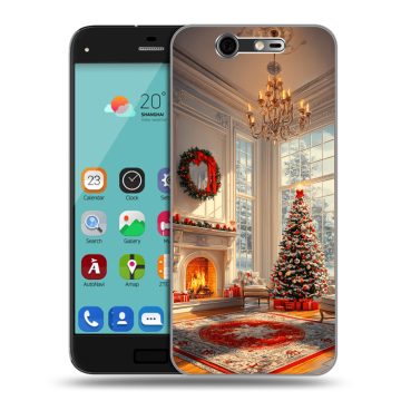 Силиконовый чехол на ZTE Blade S7 с принтом Новый год