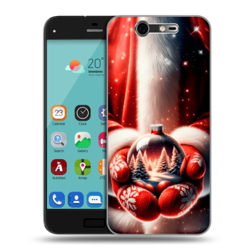 Силиконовый чехол на ZTE Blade S7 с принтом Новый год